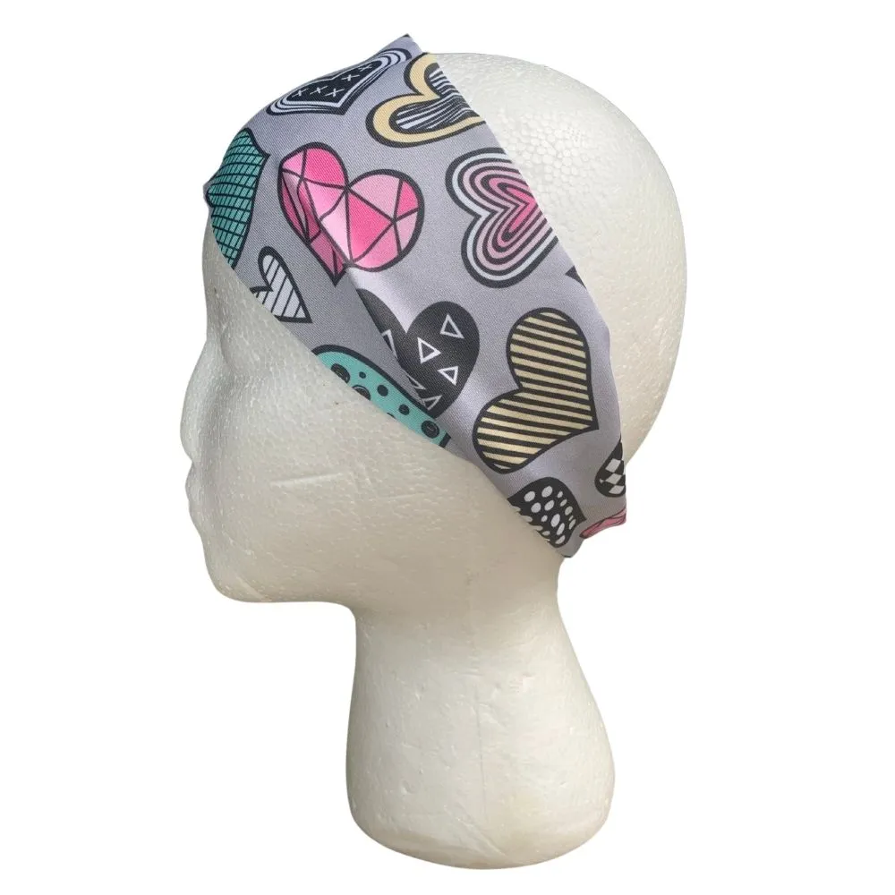 Sweat Wicking Rainbow Funky Headband