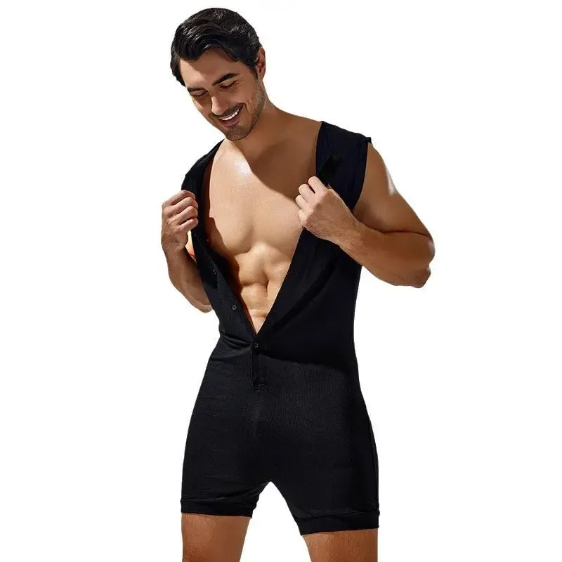 TAUWELL One-Piece Fitness Suit Bodysuit men