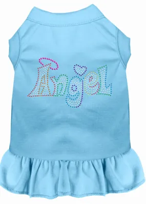 Technicolor Angel Rhinestone Pet Dress Baby Blue 4x (22)