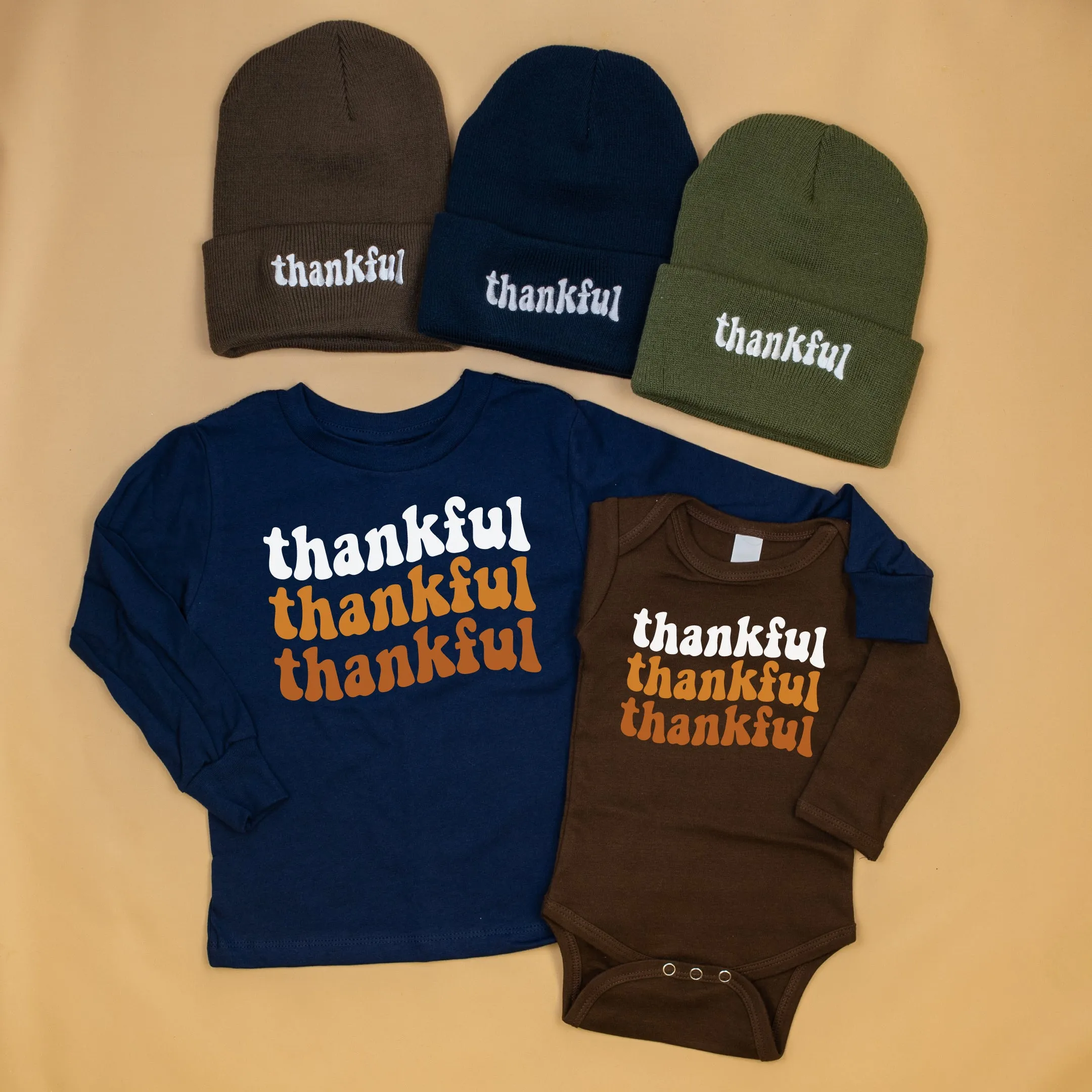 Thankful Thankful Thankful | Navy Bodysuit