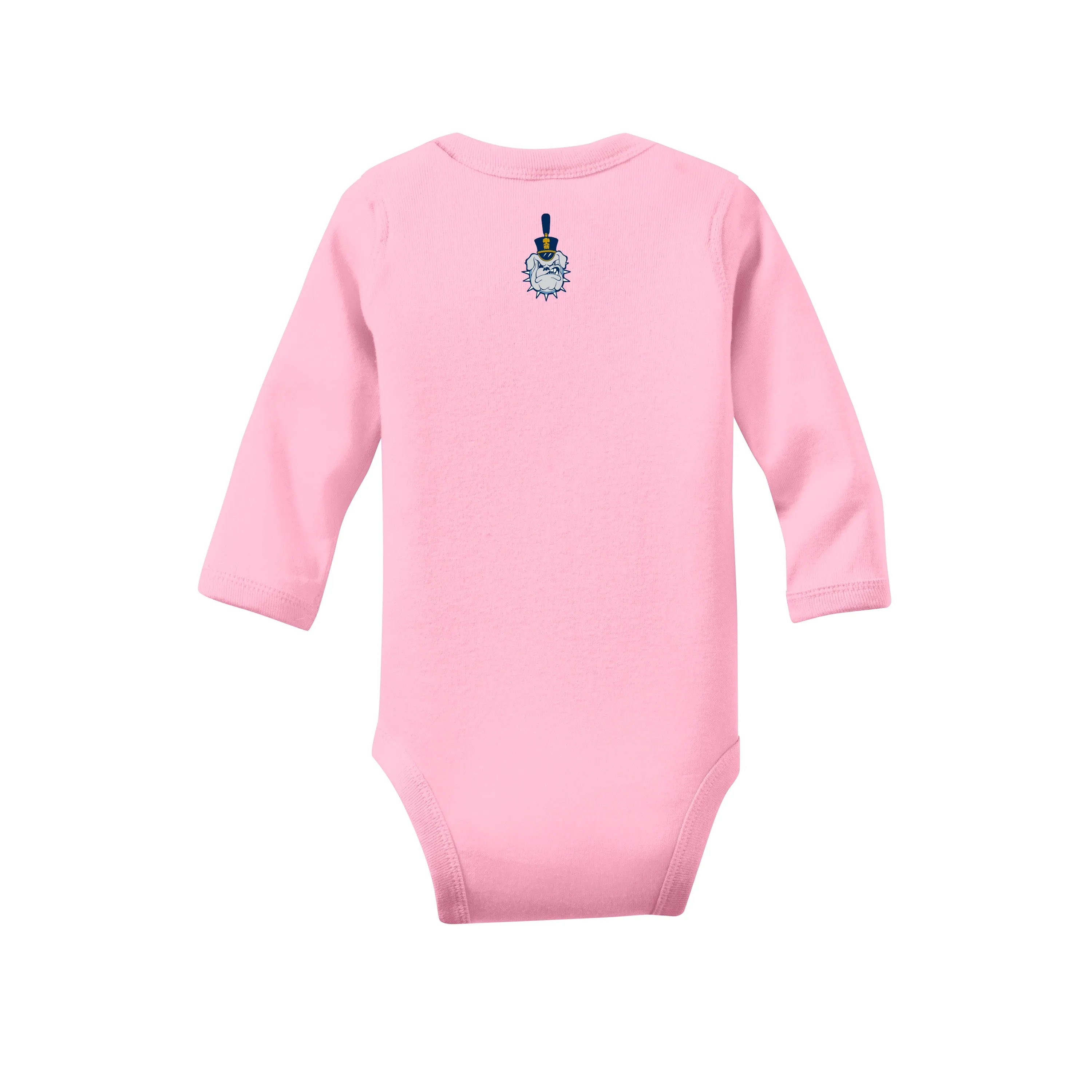 The Citadel, Baby Bulldog, Spike, Rabbit Skins™ Infant Long Sleeve Baby Rib Bodysuit