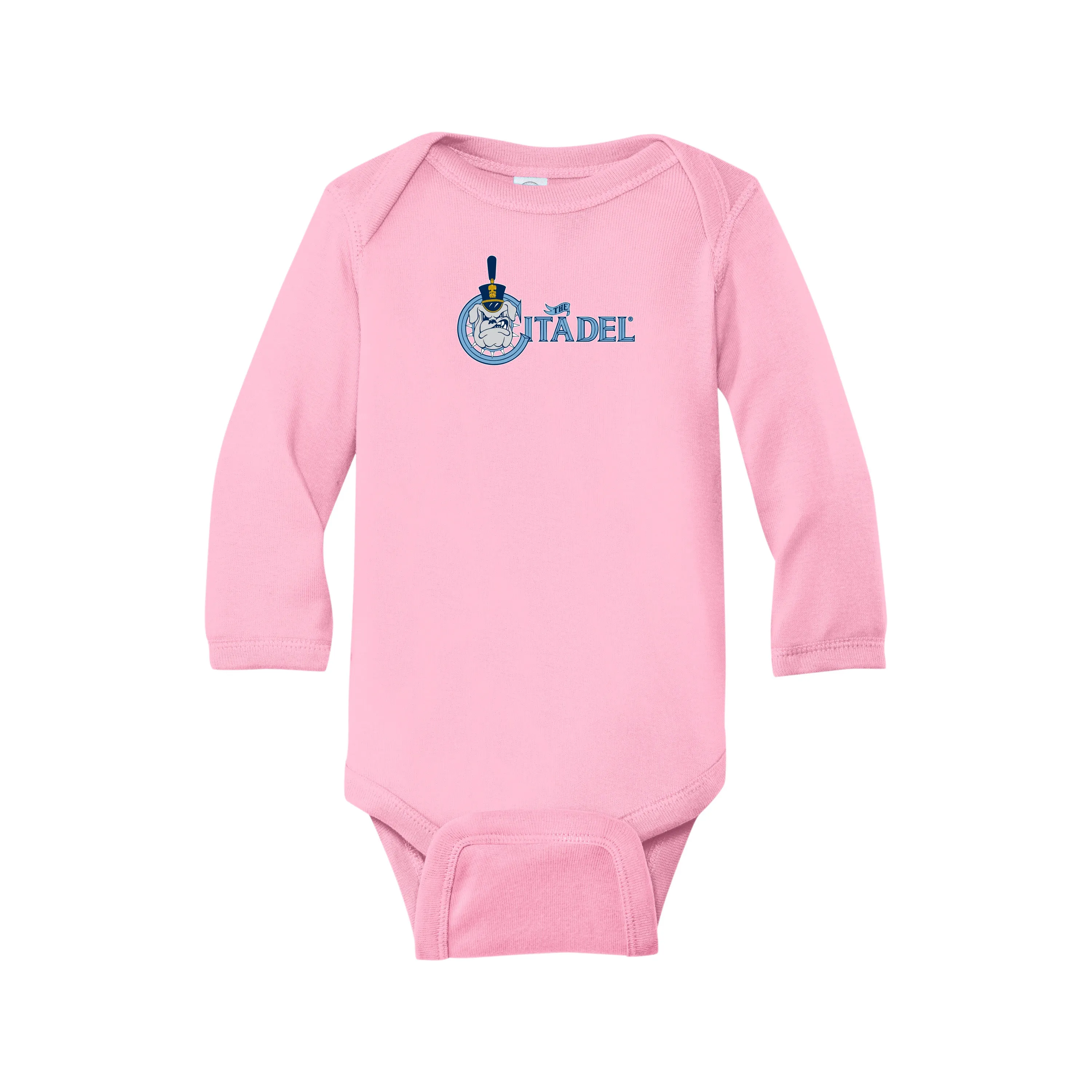 The Citadel, Spike, Rabbit Skins™ Infant Long Sleeve Baby Rib Bodysuit