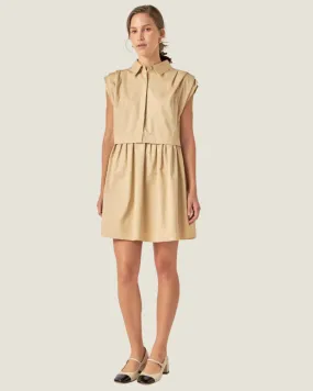 The Jordan: Sleeveless Shirt Mini Dress