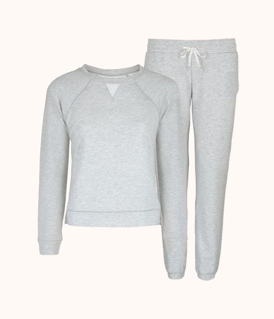 The Terry-Soft Jogger Set Bundle: Heather Gray