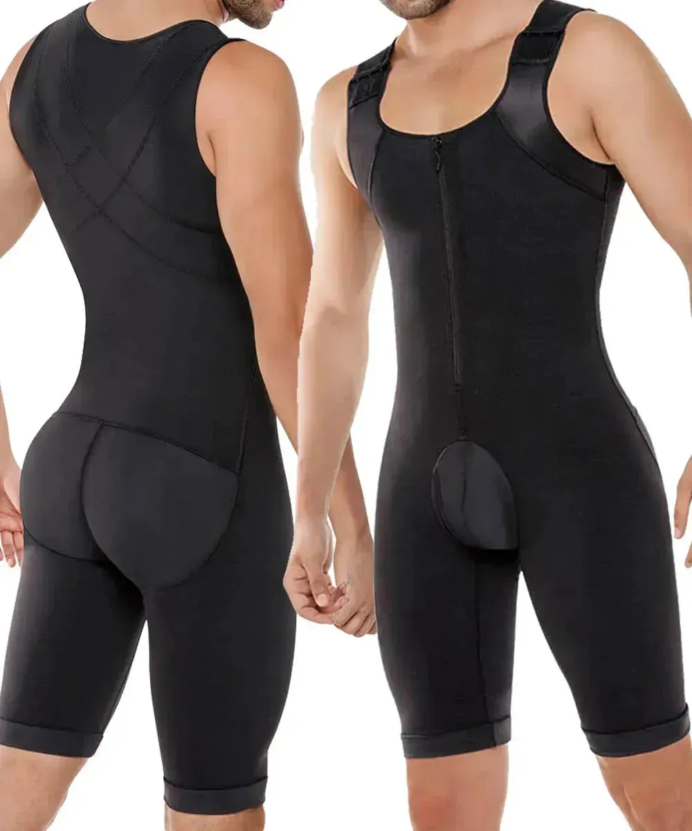 Thick Sleeveless Compressing Slimming Bodysuit shapewear for Men