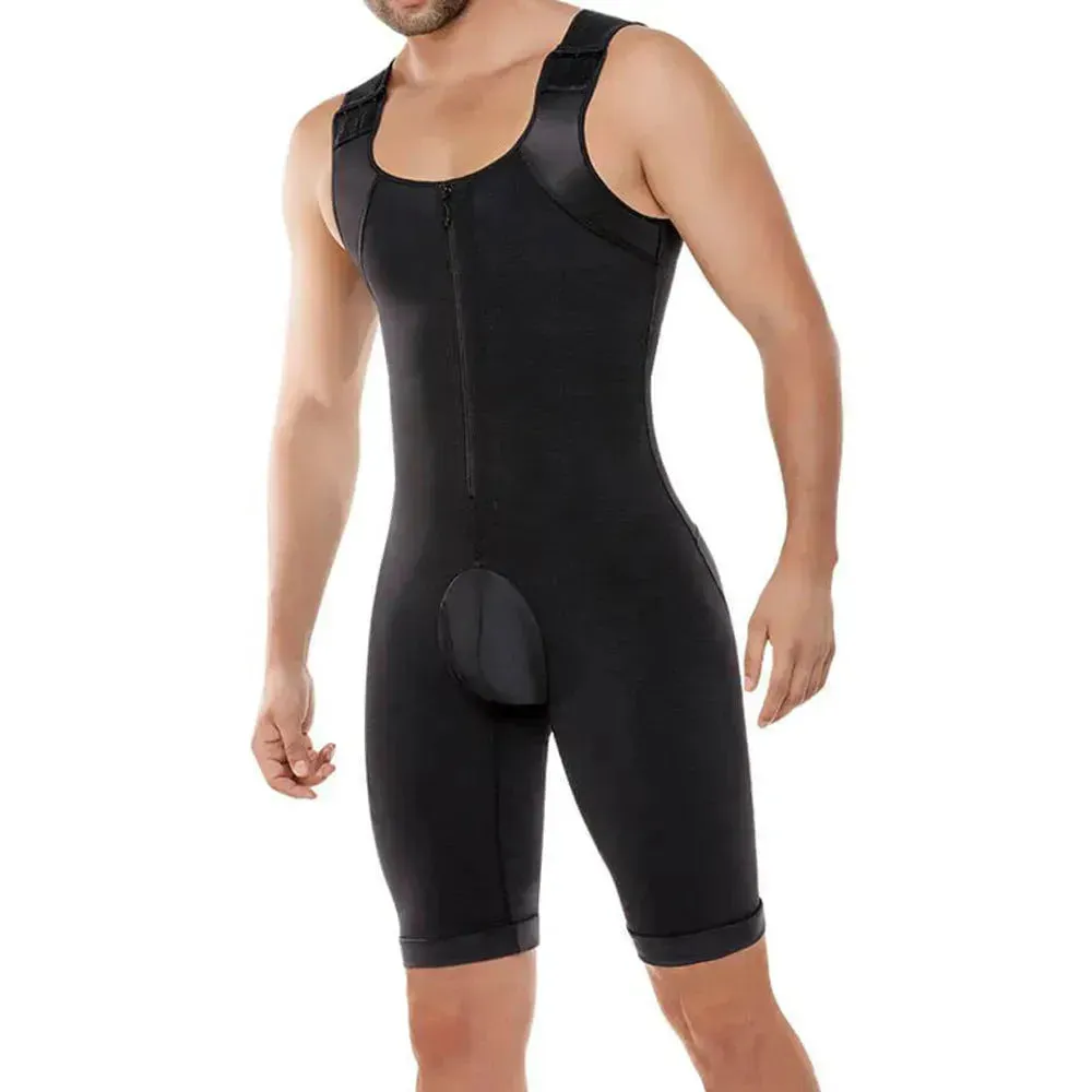 Thick Sleeveless Compressing Slimming Bodysuit shapewear for Men