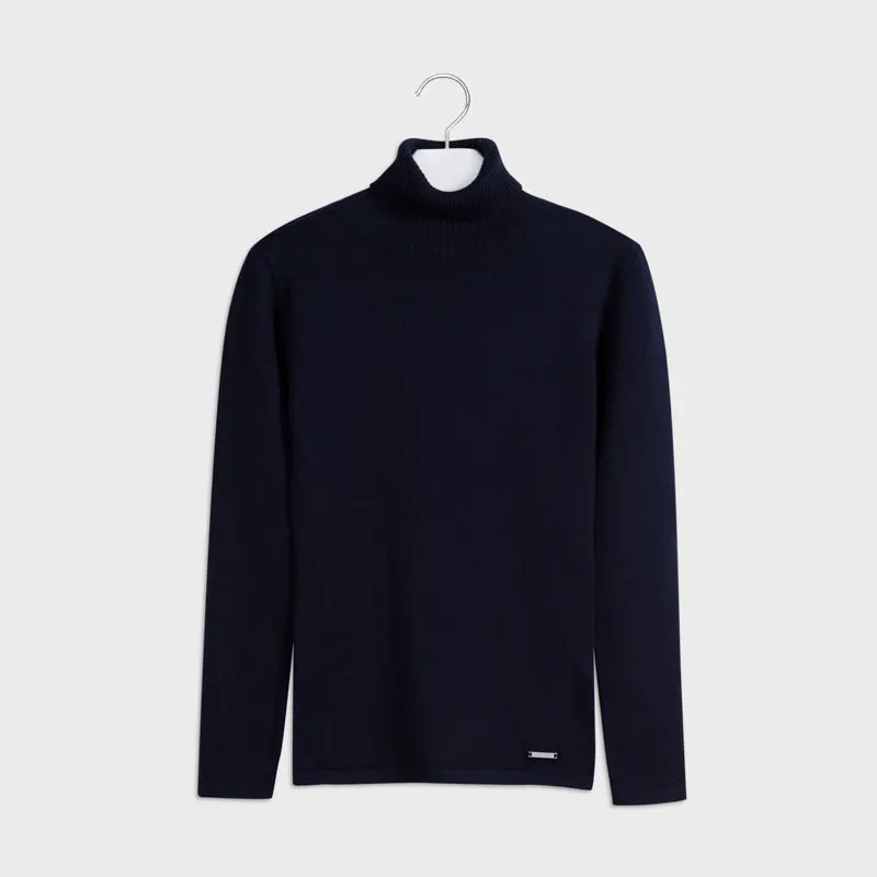 top turtleneck - navy