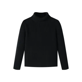 TURTLENECK SWEATER-BLACK