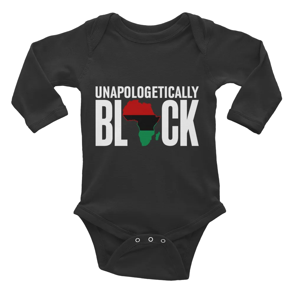 Unapologetically  Black RBG Infant Long Sleeve Bodysuit