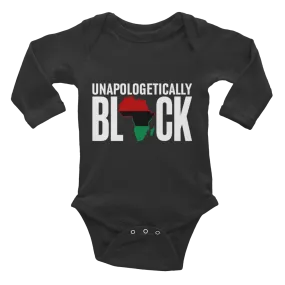 Unapologetically  Black RBG Infant Long Sleeve Bodysuit