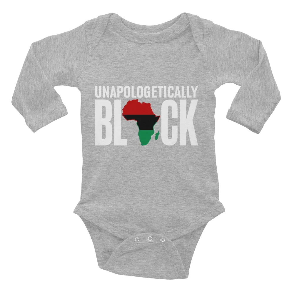 Unapologetically  Black RBG Infant Long Sleeve Bodysuit