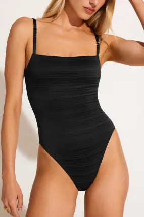 VITAMIN A Jenna Textured One Piece