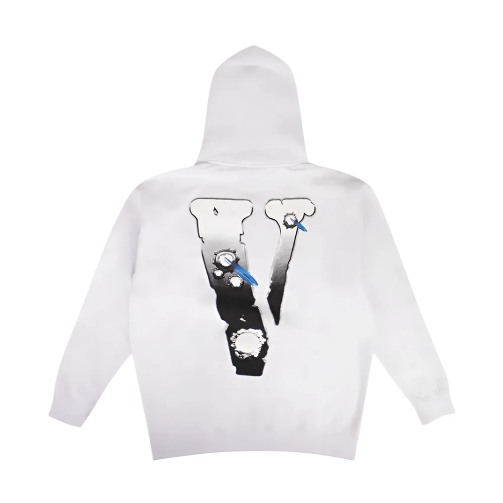 Vlone X Pop Smoke 'White Hawk 'Em' Hoodie