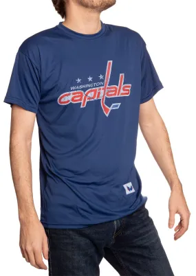 Washington Capitals Short Sleeve Rashguard - Distressed Logo