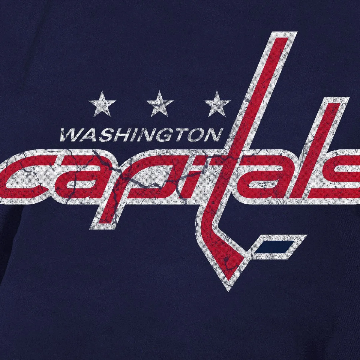 Washington Capitals Short Sleeve Rashguard - Distressed Logo