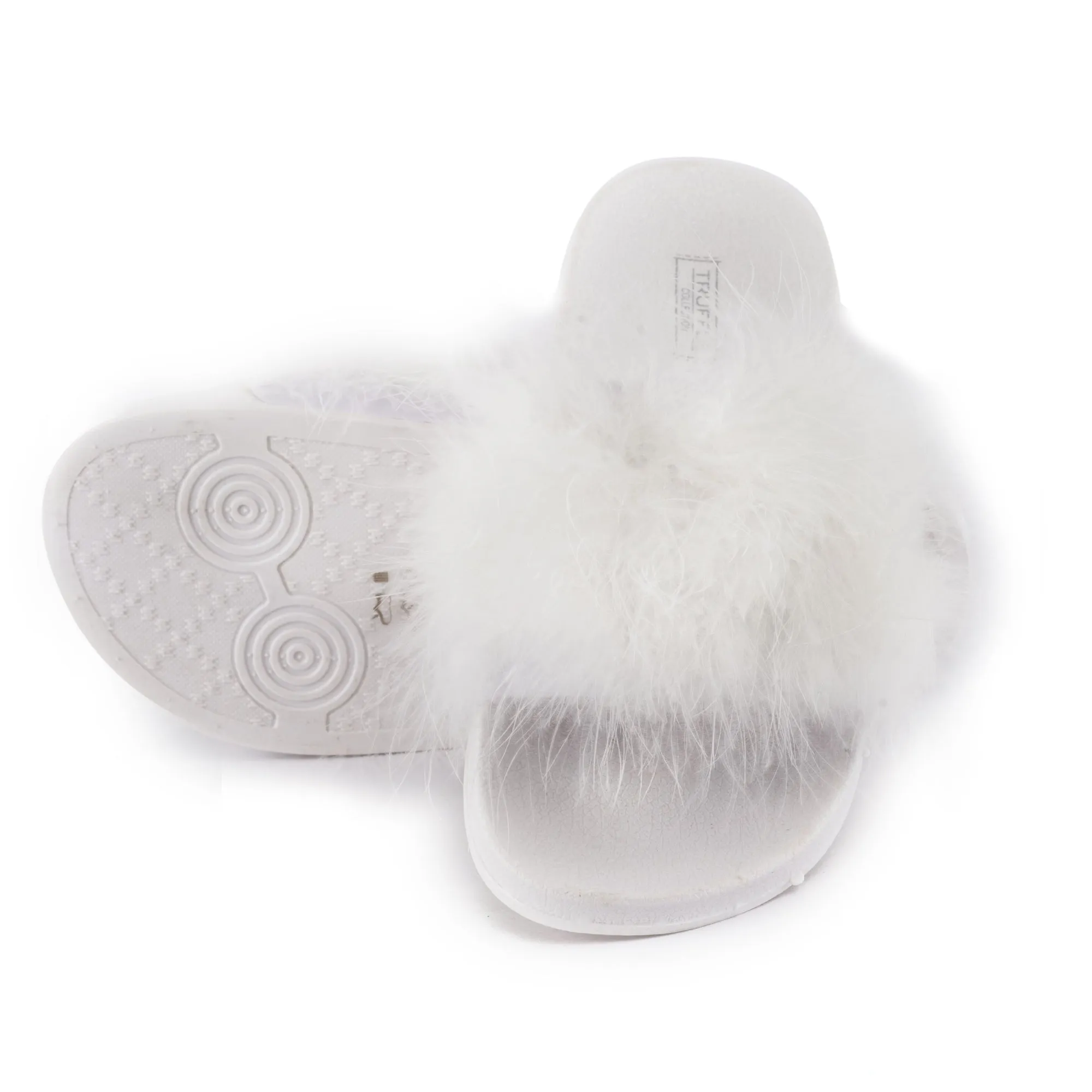 White Feather Flat Sliders