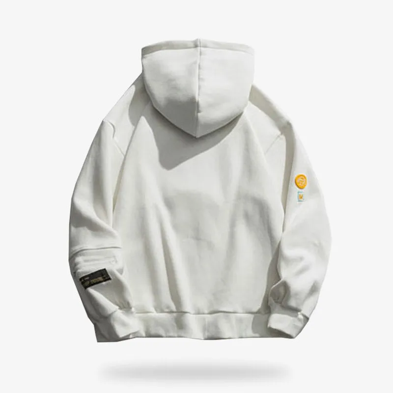 White Japanese Hoodie