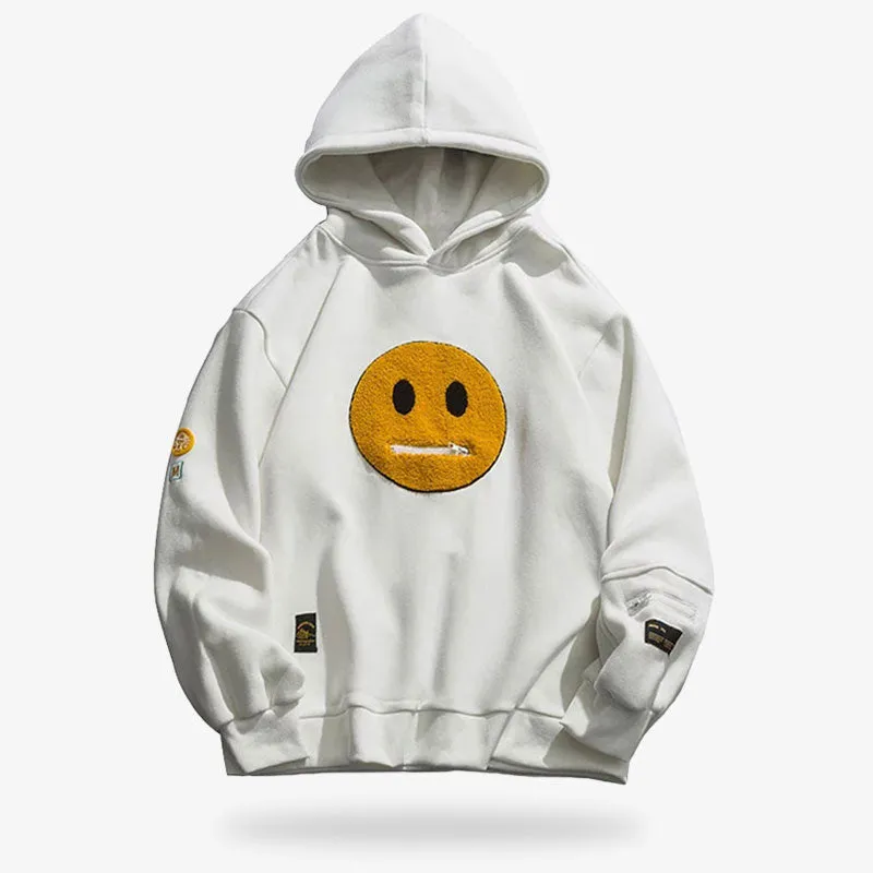 White Japanese Hoodie