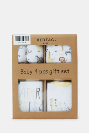 White Printed Gift Set (5 Piece)