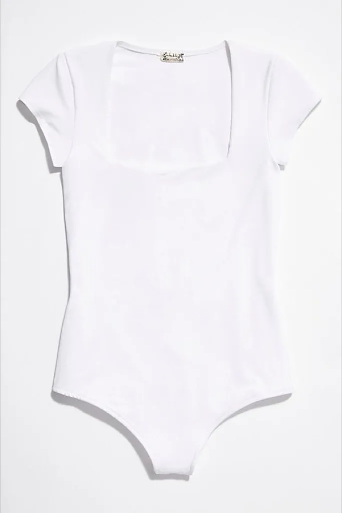 White Square Eyes Bodysuit