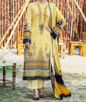 Women "CAIFA" Lawn Embroidered Unstitched Summer Suit