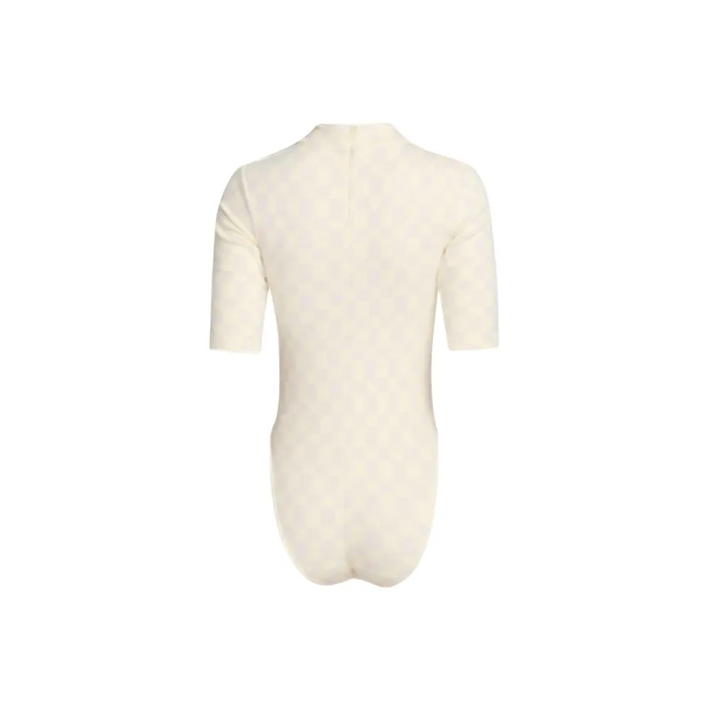 Women's Collection Jacquard Bodysuit (Alabaster/Sail)