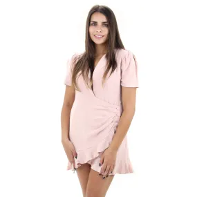 Women's Flare Mini Dress,Pink