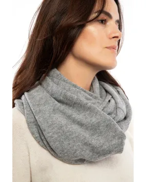 Women's Maxi Cashmere Neck Scarf Melange Gray