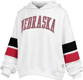 Women's Nebraska Huskers Kelly Sequin Hoodie