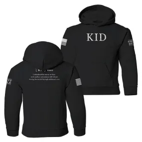 Youth Kid Defined Hoodie - Black